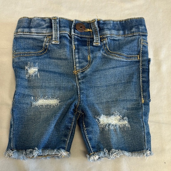 OshKosh B'gosh Blue Denim Distressed Shorts - Picture 1 of 3